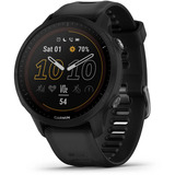 Garmin Forerunner 955 Solar, Smartwatch schwarz, 47 mm, Silikon-Armband