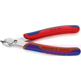 KNIPEX Electronic Super Knips 78 23 125, Elektronik-Zange rot/blau, mit Öffnungsfeder