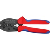 KNIPEX PreciForce Crimp-Zange 97 52 34 SB rot/blau, Abisolieren, Crimpen 0,1 - 2,5mm²