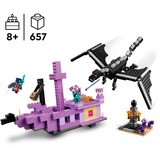 LEGO 21264 Minecraft Der Enderdrache und das Endschiff, Konstruktionsspielzeug 