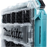 Makita MAKTRAK Organizer flach M, Werkzeugkiste blau/transparent, Transparenter Deckel