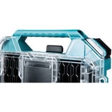 Makita MAKTRAK Organizer flach M, Werkzeugkiste blau/transparent, Transparenter Deckel