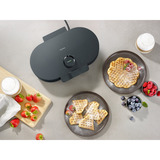 Severin Doppel-Waffeleisen Black Line WA2118 schwarz, 1.200 Watt