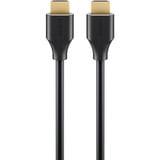 goobay Ultra96 HDMI Kabel schwarz/gold, 2,0m