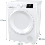 gorenje DNE8B, Kondensationstrockner weiß