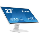 iiyama ProLite T2752MSC-W1, LED-Monitor 68.6 cm (27 Zoll), weiß (matt), Full HD, IPS, Touchscreen, HDMI, DisplayPort, USB 