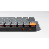 Keychron K3 Max, Gaming-Tastatur grau/orange, DE-Layout, Gateron Low Profile 2.0 Mechanical Red, Hot-Swap, Aluminiumrahmen, RGB