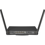 MikroTik hAP ac³, Router schwarz,  drahtloser Dualband-Router mit 5 Gigabit-Ethernet-Anschlüssen