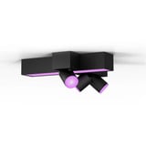 Philips HUE White & Color Ambiance CentrisCross 3er Deckenspot, LED-Leuchte schwarz