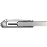 SanDisk Ultra Dual Drive Luxe 128 GB, USB-Stick silber, USB-A 3.2 Gen 1, USB-C 3.2 Gen 1