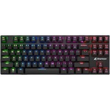 Sharkoon PureWriter TKL RGB, Gaming-Tastatur schwarz, US-Layout, Kailh Choc Low Profile Red