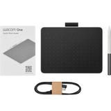 Wacom One, Grafiktablett schwarz/rot, Small