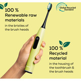 Beurer SC 50 Splashy Lemon Green Planet, Elektrische Zahnbürste gelb, incl. 2 Bürstenköpfe