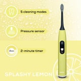 Beurer SC 50 Splashy Lemon Green Planet, Elektrische Zahnbürste gelb, incl. 2 Bürstenköpfe