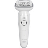 Braun Silk-épil 9 SES9-041 SensoSmart, Epiliergerät weiß/silber