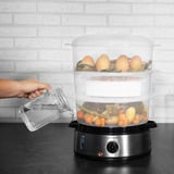 Cecotec Elektrischer Dampfgarer Vapovita 3000 INOX edelstahl, 800 Watt, 3x 3 Liter