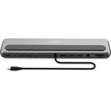 Digitus 12-Port USB-C 8K Docking Station, Dockingstation grau/schwarz, USB-C, 8K