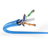 Digitus Professional Cat.6a U/UTP Verlegekabel simplex, Cca blau, 305 Meter Easy Pull Box