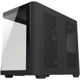 FSP M580 Plus, Tower-Gehäuse schwarz, Tempered Glass
