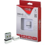 Inter-Tech DMG-02 Wi-Fi 4 USB Nano, WLAN-Adapter 