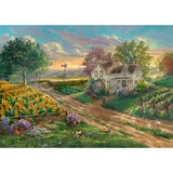 Schmidt Spiele Thomas Kinkade Studios: Sonnenblumenfelder, Puzzle 1000 Teile