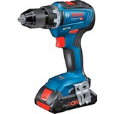 Bosch Kombi-Set 18V: GSR 18V-55 + GWS 18V-7 + GBH 18V-22, Werkzeug-Set blau, 2x Akku ProCORE18V 4,0Ah, Werkzeugtasche