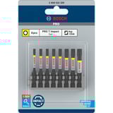 Bosch PRO Impact Bit-Satz, 1/4", TX, 8-teilig mit Pick and Click-Inlay