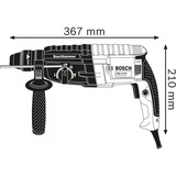 Bosch Professional Bohrhammer GBH 240 Professional, SDS-plus blau/schwarz, 790 Watt, Koffer