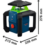 Bosch Rotationslaser GRL18V-3-31G mit Akku ProCORE18V 4.0Ah in L-BOXX grün