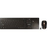 CHERRY DW 9100 SLIM, Desktop-Set schwarz/bronze, EU-Layout (QWERTY), Cherry SX-Scherentechnologie