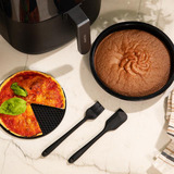 Cecotec Heißluftfritteuse Cecofry Bombastik 6000 Full schwarz, 1.700 Watt, Korb 6 Liter, mit Silikon-Zubehörpaket