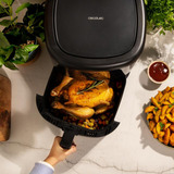 Cecotec Heißluftfritteuse Cecofry Bombastik 6000 Full schwarz, 1.700 Watt, Korb 6 Liter, mit Silikon-Zubehörpaket