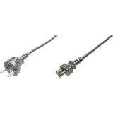 Digitus Deutsches Netzanschlusskabel schwarz, 1,80 Meter, "Micky Maus"-Stecker