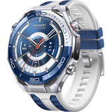 Huawei Watch Ultimate 2 (March-B29), Smartwatch blau/silber, zweifarbiges Fluorelastomerarmband