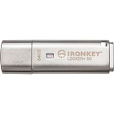 Kingston IronKey Locker+ 50 64 GB, USB-Stick aluminium, USB-A 3.2 Gen 1