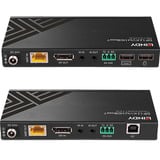 Lindy 150m Cat.6 KVM Extender, DisplayPort-Verlängerung schwarz, DisplayPort 1.2, USB, IR & RS-232, HDBaseT