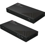 Lindy 150m Cat.6 KVM Extender, DisplayPort-Verlängerung schwarz, DisplayPort 1.2, USB, IR & RS-232, HDBaseT