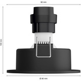 Philips HUE White Ambiance Milliskin Einbauspot, LED-Leuchte silber