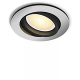 Philips Hue White Ambiance Milliskin Einbauspot, LED-Leuchte silber