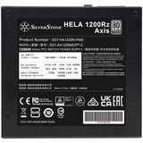 SilverStone HELA 1200Rz Axis, PC-Netzteil schwarz, 2x 12-Pin High Power GPU, 5x PCIe, Kabelmanagement, 1200 Watt