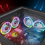 Thermaltake SWAFAN 12 RGB 120x120x25, Gehäuselüfter schwarz, 3er Pack, inkl Controller