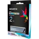ADATA UE800 2 TB, USB-Stick aluminium (gebürstet), USB-C 3.2 (10 Gbit/s)