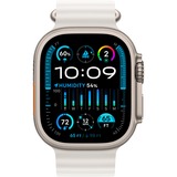 Apple Watch Ultra 2, Smartwatch weiß, 49 mm, Ocean Armband, Titangehäuse, Cellular