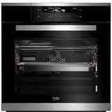 BEKO BIDM15500XDS, Backofen schwarz/silber, 60 cm, Kombidampfgarer