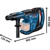 Bosch PRO Akku-Bohrhammer BITURBO GBH 18V-40 C Professional solo blau/schwarz, ohne Akku und Ladegerät, in XL-BOXX
