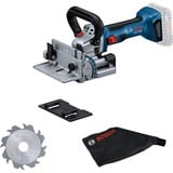 Bosch Professional Akku-Flachdübelfräse GFF 18V-22 Professional Solo, 18 Volt, Nutfräse blau/schwarz, ohne Akku und Ladegerät