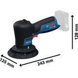 Bosch Professional Akku-Poliermaschine GPX 12V-125 Professional solo, 12Volt blau/schwarz, ohne Akku und Ladegerät