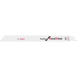 Bosch Professional Säbelsägeblatt S 1122 HF Flexible for Wood and Metal, 5 Stück Länge 225 mm