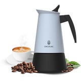 Cecotec Piccolina 600 , Kaffeebereiter hellblau/schwarz, 300 ml I 6 Tassen