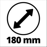 EINHELL Akku-Poliermaschine CE-CP 18/180 Li E-Solo rot/schwarz, ohne Akku und Ladegerät